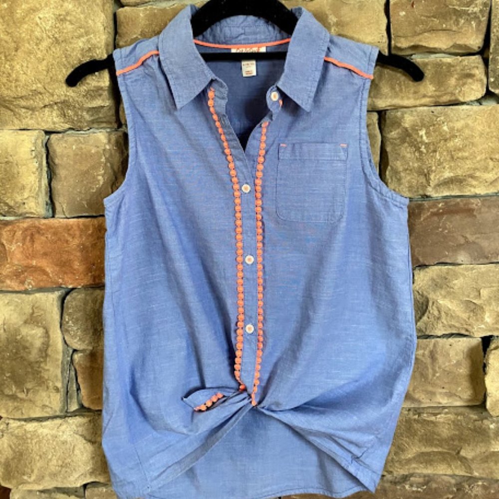 Cat & Jack sleeveless chambray top
